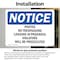 Signmission Posted No Trespassing Logging In Progress OSHA Notice Sign, Vinyl Decal, 14in W x 10in L, 2PK OS-2PACK-NS-D-1014-L-17728 - alternate 2